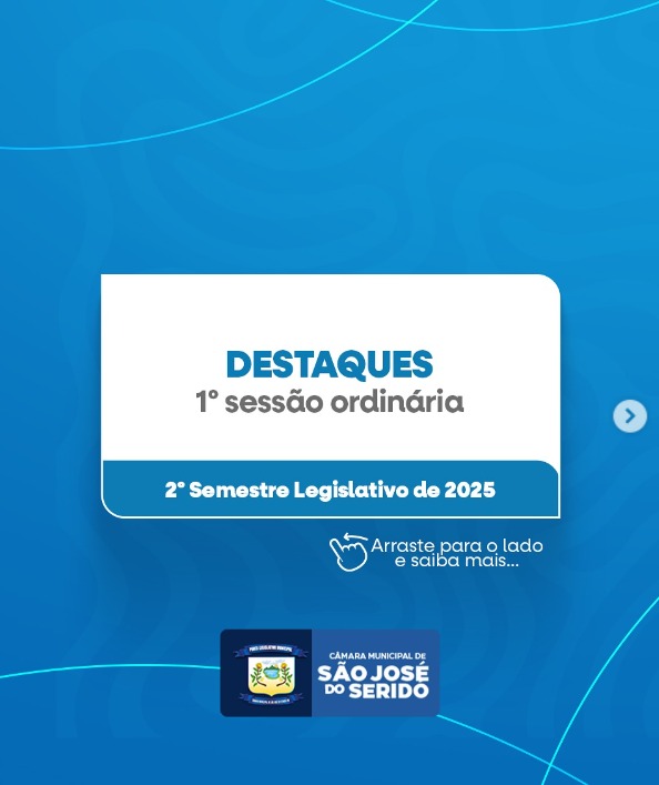 1ª Sessão Ordinária