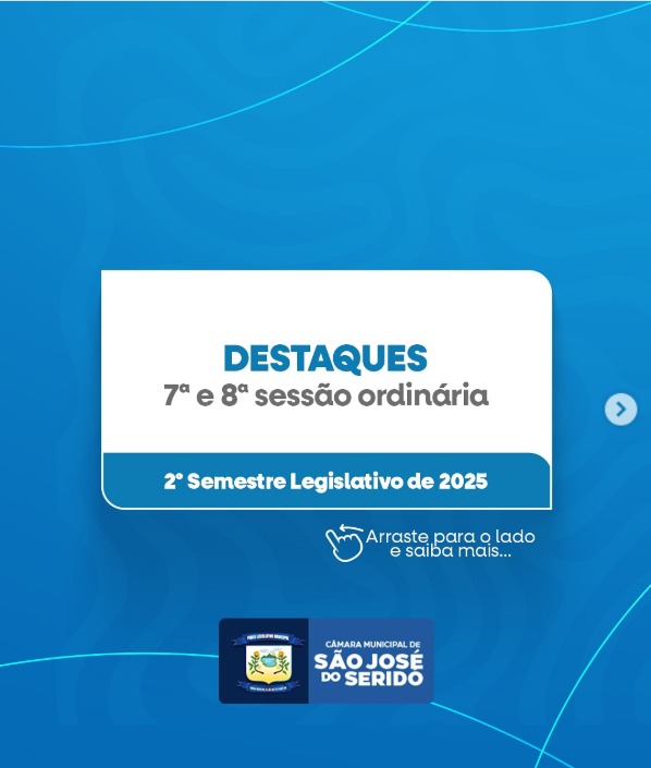 7ª e 8ª Sessão Ordinária